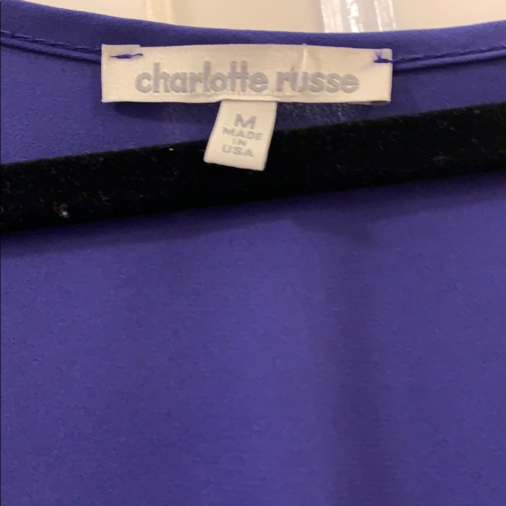 Blue Romper with knit detail on sleeve - Picture 4 of 4